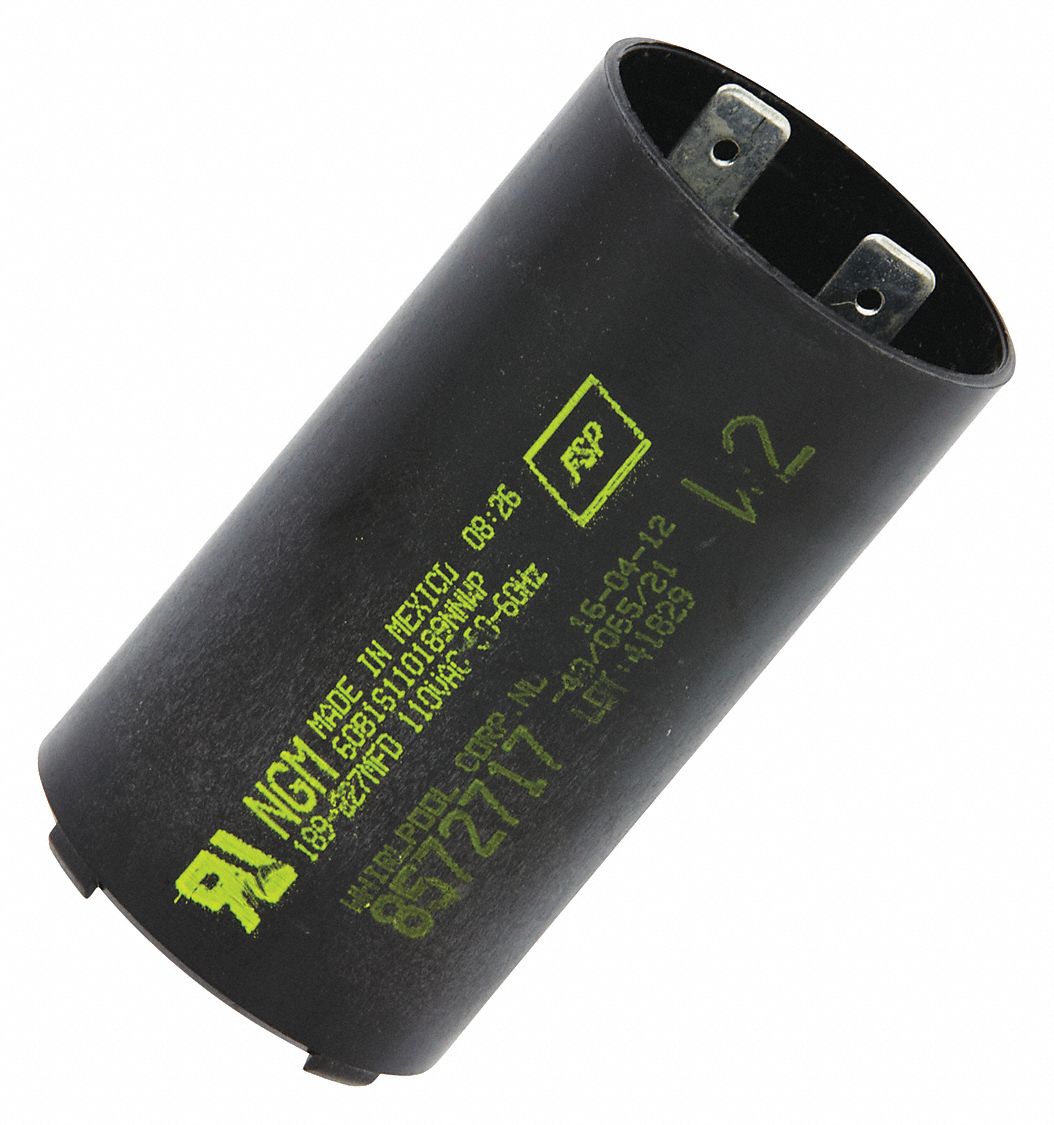 WHIRLPOOL, Washer Capacitor - 41JT15|8572717 - Grainger