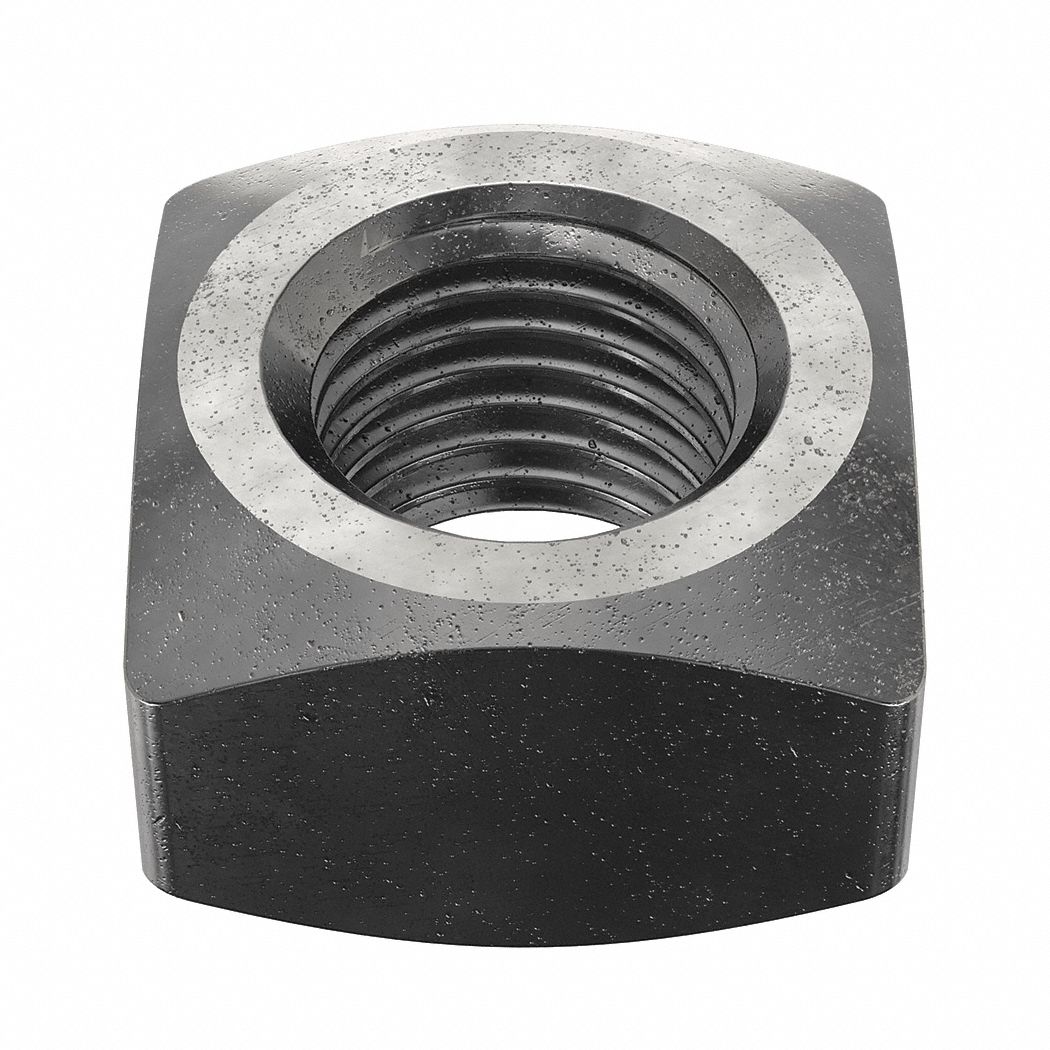 1 1/4"7 Thread Size, Steel, Square Nut 41JV80U11122.125.0001 Grainger
