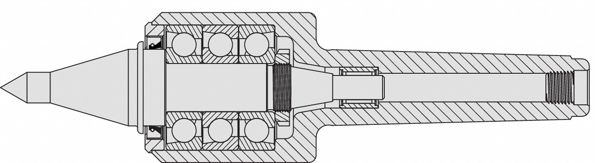 ROYAL PRODUCTS, QuadBearing Design, CNC Point, Live Center 41LJ83