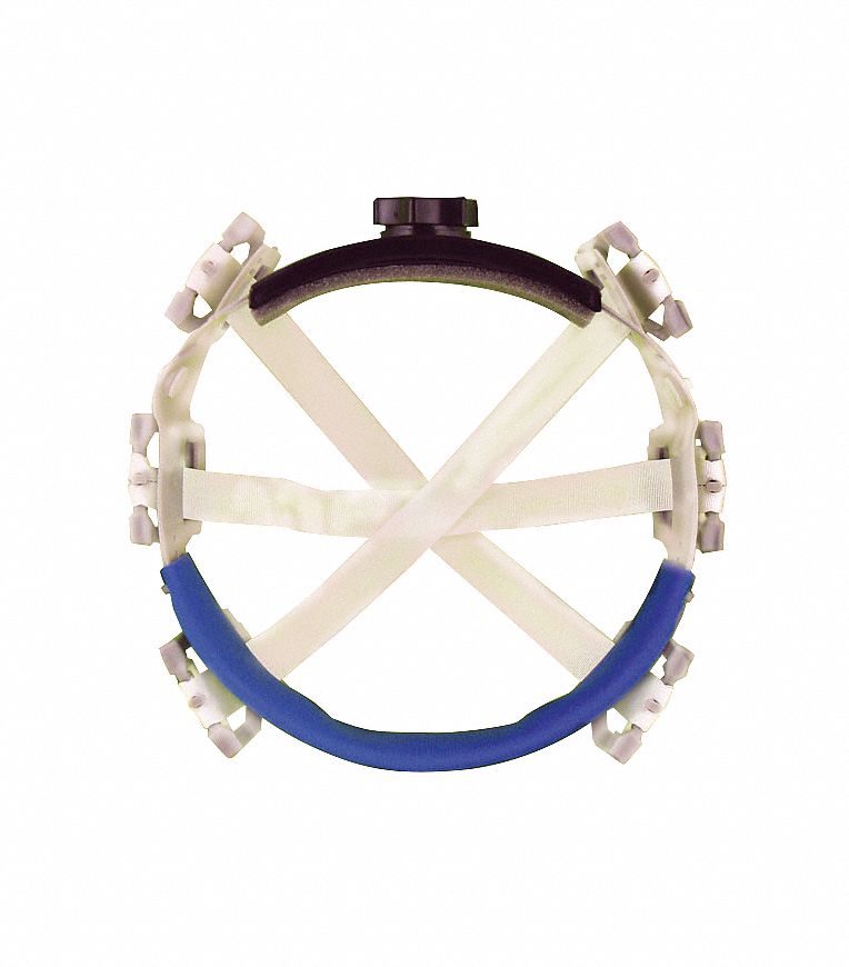 ERB SAFETY Hard Hat Suspension, Ratchet (6Point), Fits Hat Size 61/2