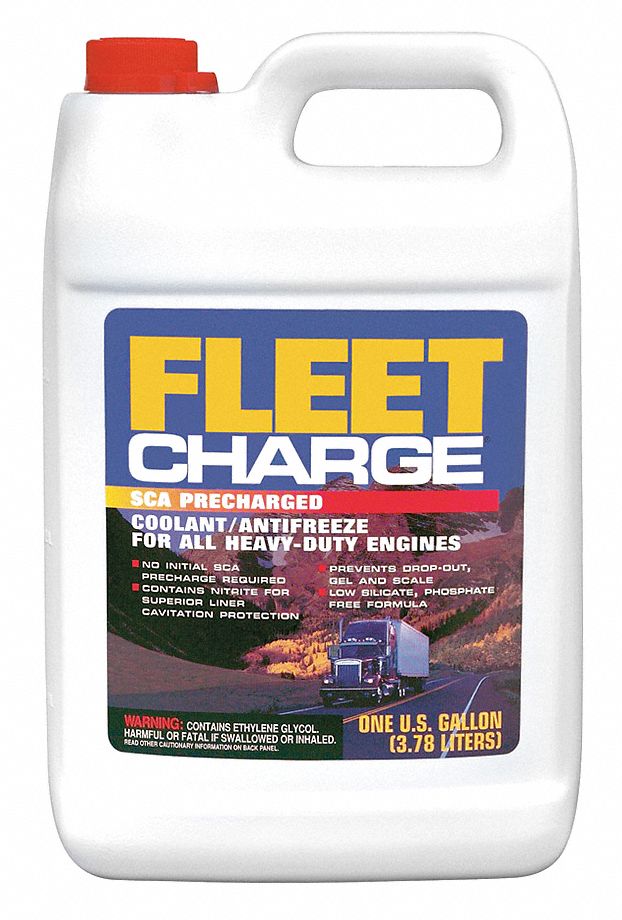 FLEET CHARGE Antifreeze Coolant 1 gal Size, Plastic Bottle