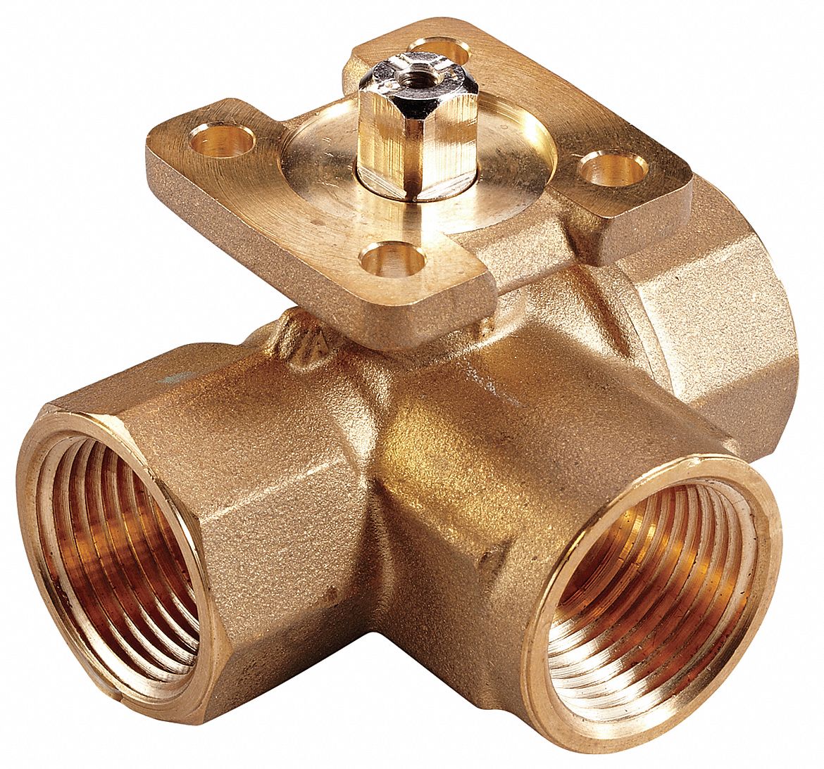 JOHNSON CONTROLS 3Way HVAC Control Ball Valve, Valve Only, (F)NPT, Coefficient of Volume 1.9