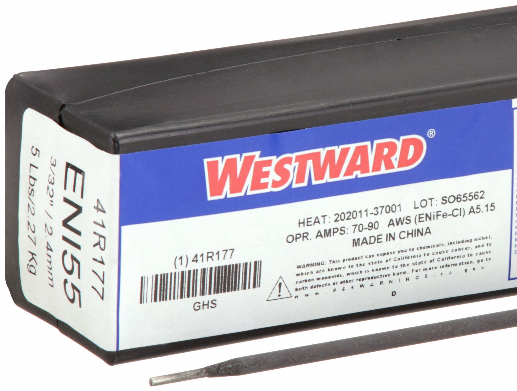 WESTWARD, Cast Iron, ENiFeCl, Stick Electrode 41R17741R177 Grainger