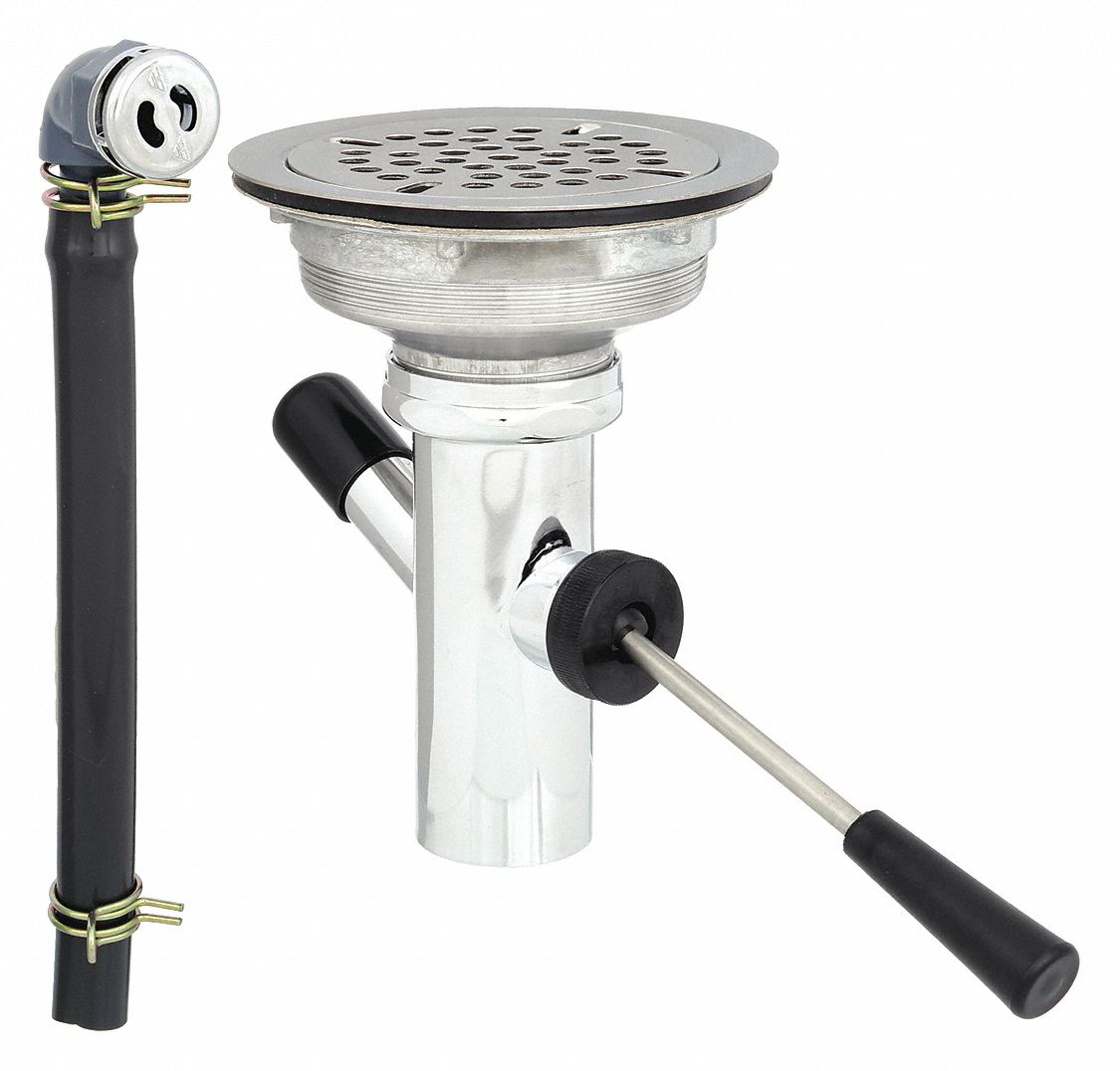 ADVANCE TABCO, 4 1/2 in Overall Dia, 1 1/2 in Pipe Dia, Drain Assembly