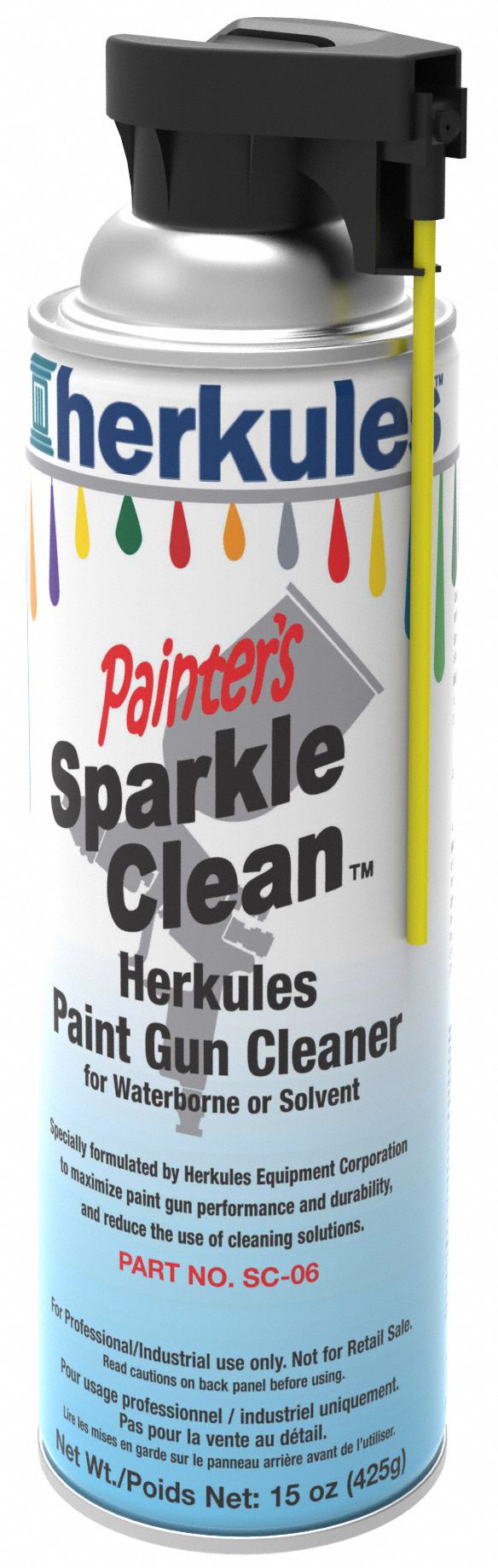 HERKULES, Solvent, Spray, Paint Gun Cleaner 41U087SC06 Grainger