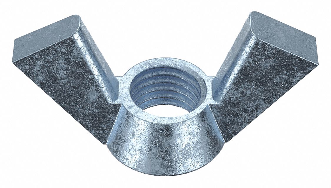 3/4"10 Thread Size, Steel, Wing Nut 41VA29U16250.075.0001 Grainger