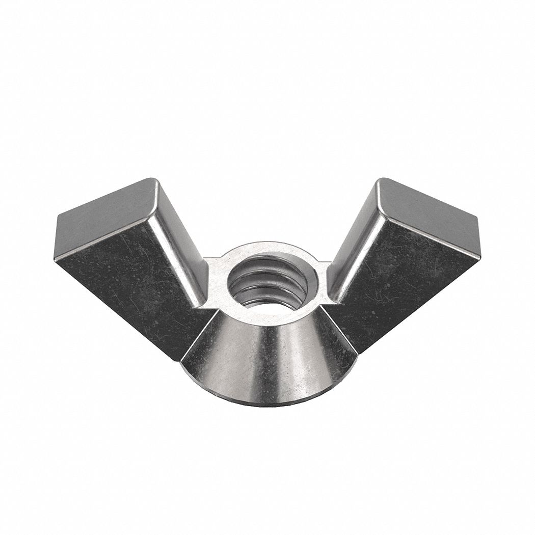 1/4"20 Thread Size, Stainless Steel, Wing Nut 41VA67U55810.025.0001