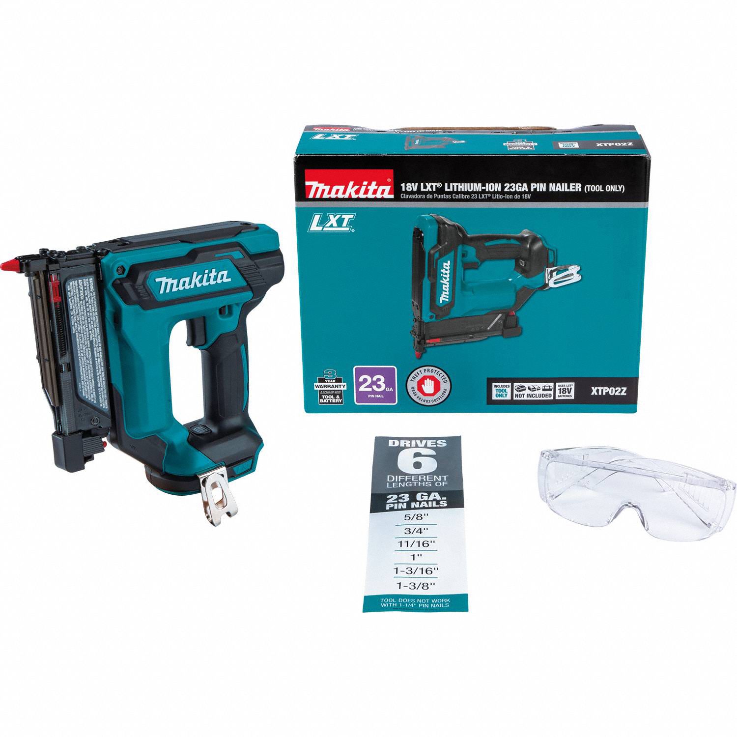 MAKITA Cordless, Nail Gun, 18V DC 420C76XTP02Z Grainger