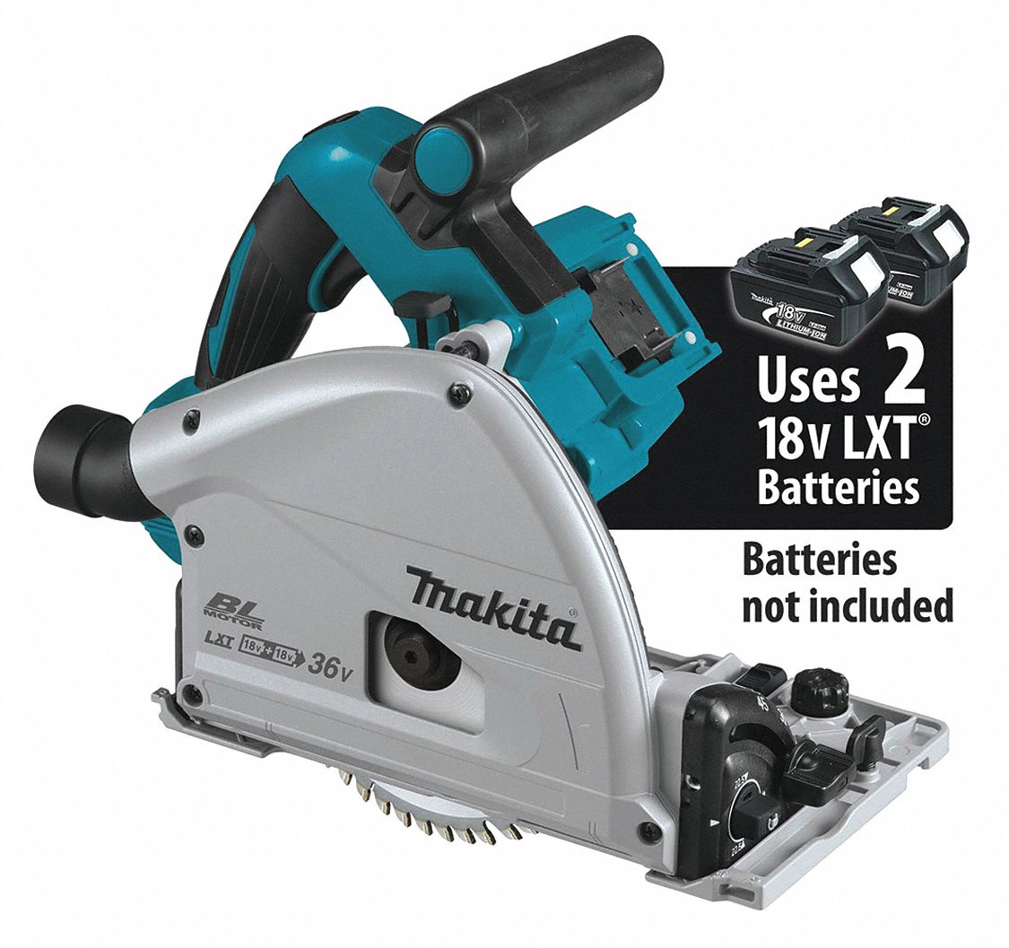 MAKITA Circular Saw, 6 1/2 in Blade Dia., Right Blade Side, Bevel Angle