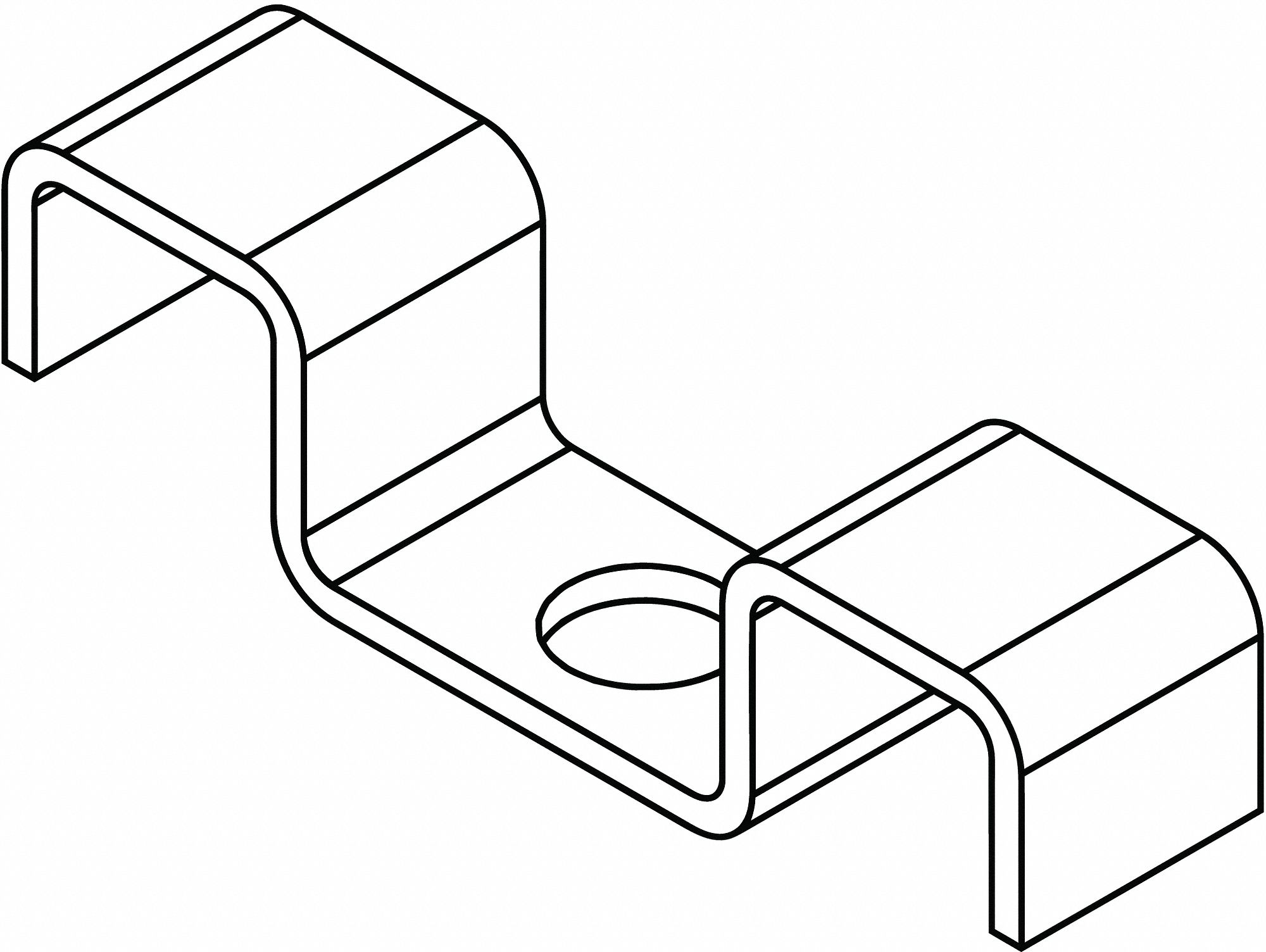 FIBERGRATE Grating Clip 316 Stainless Steel, Grating Mount, 25 PK 420D03876020 Grainger