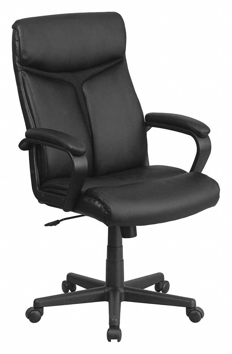 FLASH FURNITURE, Raya, Black, Office Chair 420G51GO21961GG Grainger