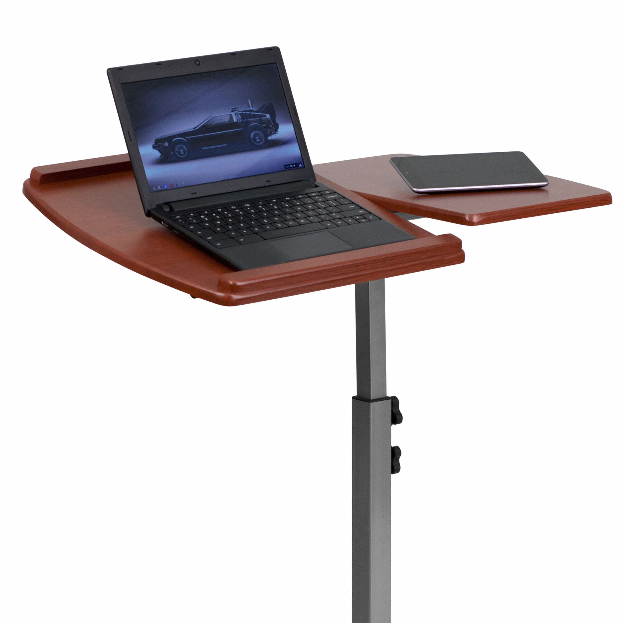 Flash Furniture Laptop Computer Desk FLASH FURNITURE Laptop Desk, Cherry, Overall 171/2" D 420G82NANJN