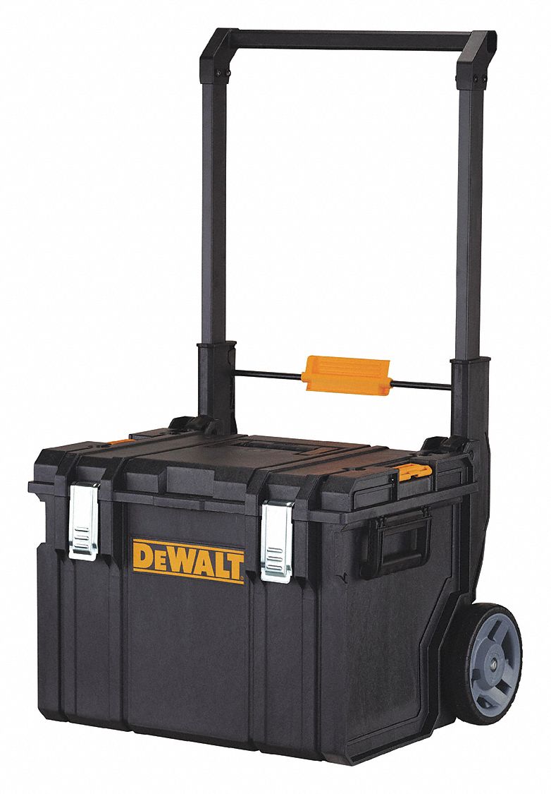 DEWALT Plastic Rolling Tool Box, 2413/32" Overall Height, 2313/32