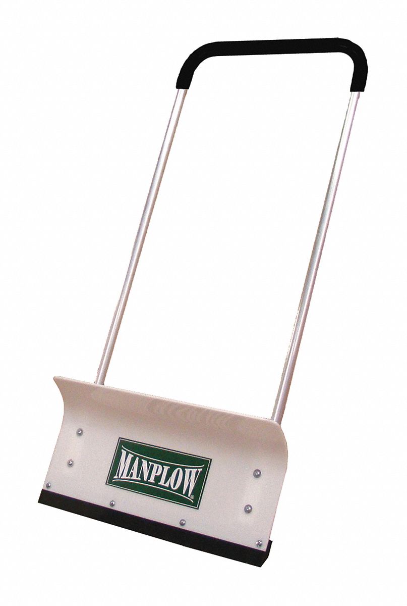 MANPLOW Snow Pusher, HDPE Blade Material, 24 in Blade Width, 13 in