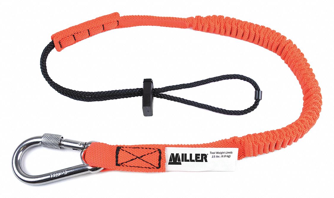 HONEYWELL MILLER Tool Lanyard, Elastic Tether Style, 3 lb Weight