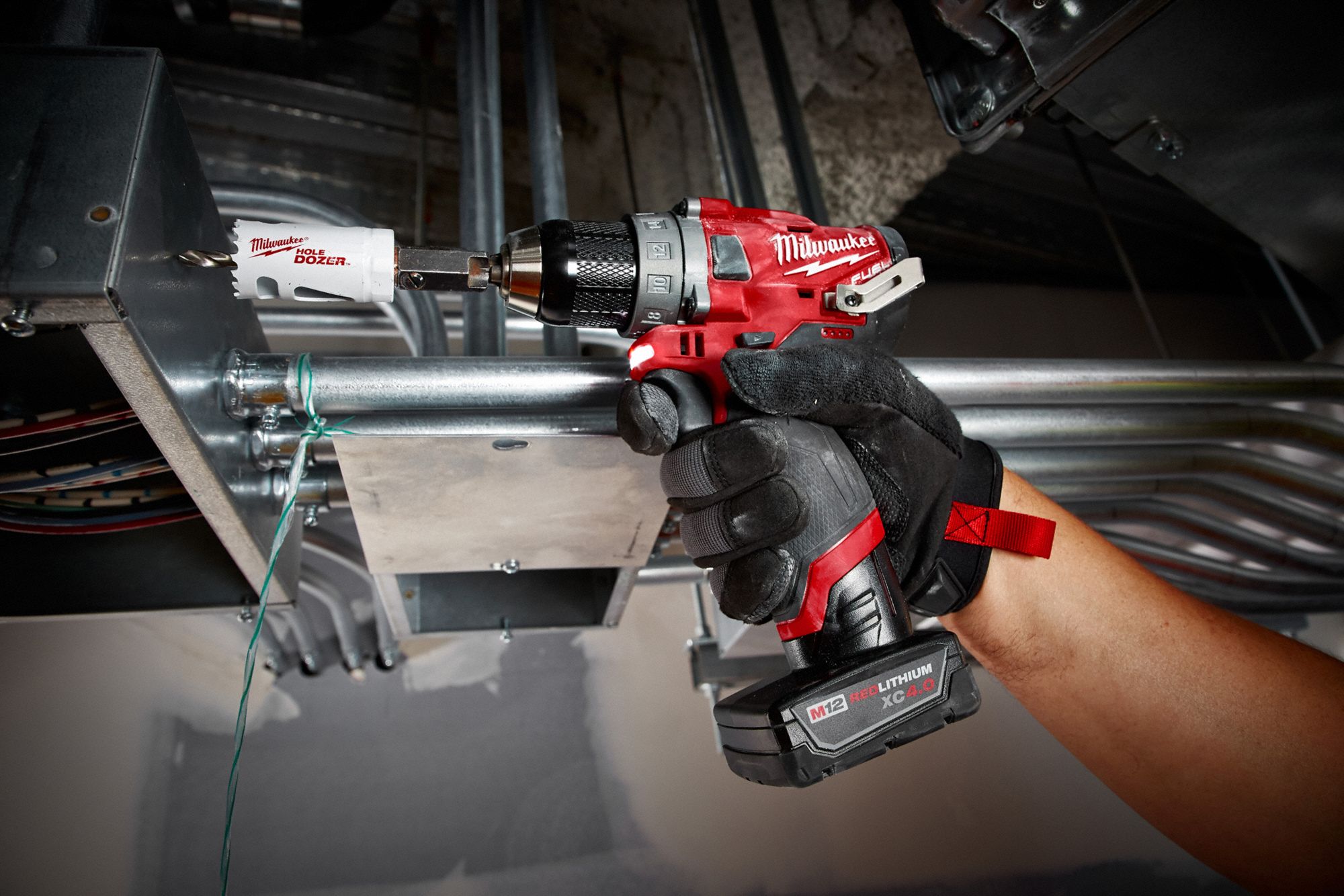MILWAUKEE Cordless Combination Kit: 12V DC Volt, 2 Tools, Impact Driver