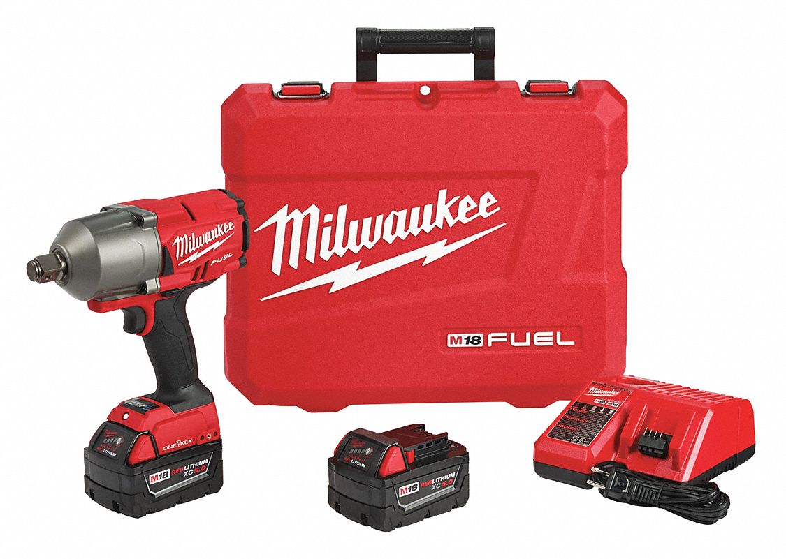 MILWAUKEE Cordless, Impact Wrench, 18V DC, 1,500 ftlb Breakaway Torque