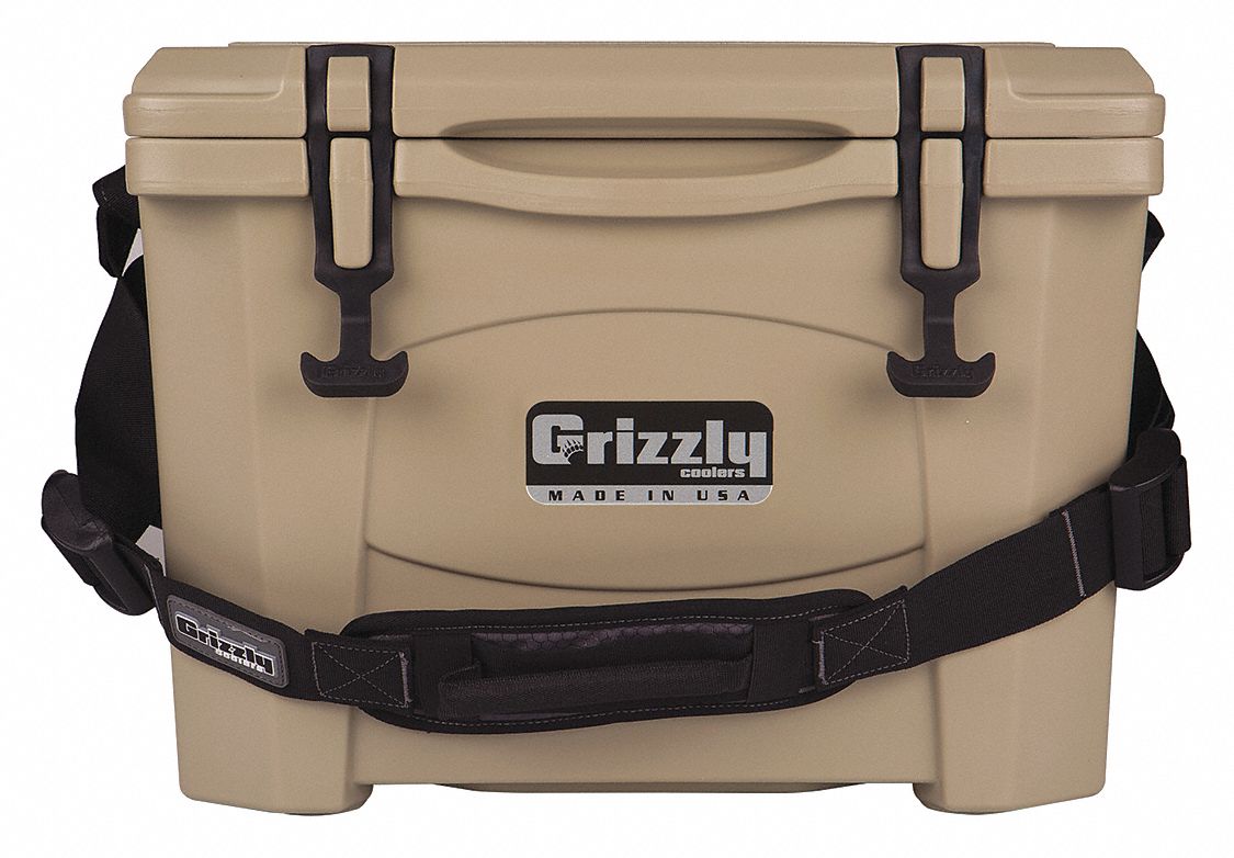 GRIZZLY COOLERS Plastic, 15.0 qt, Marine Chest Cooler, Up to 4 days Ice
