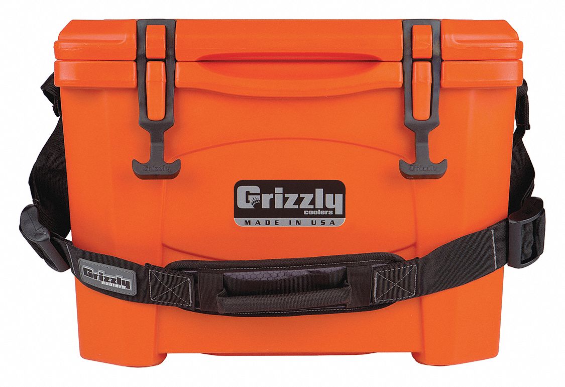 GRIZZLY COOLERS Plastic 15.0 qt. Marine Chest Cooler, Ice Retention Up