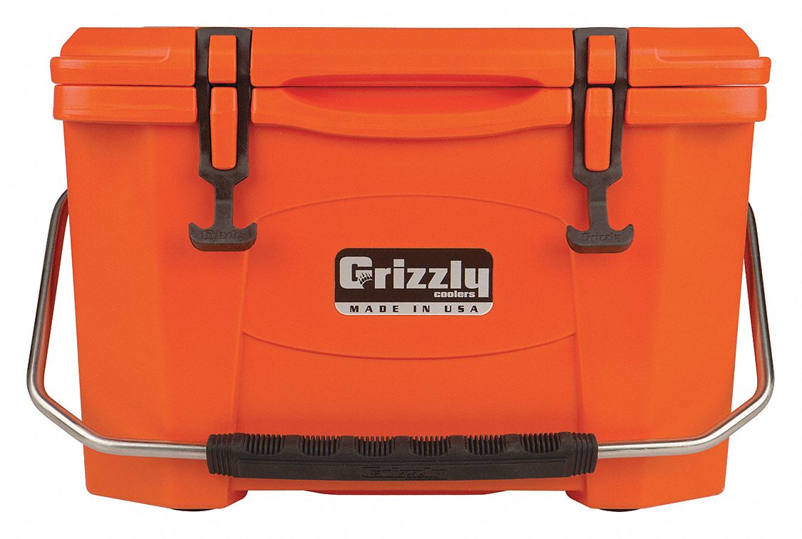 GRIZZLY COOLERS Plastic, 20.0 qt., Marine Chest Cooler, Up to 4 days