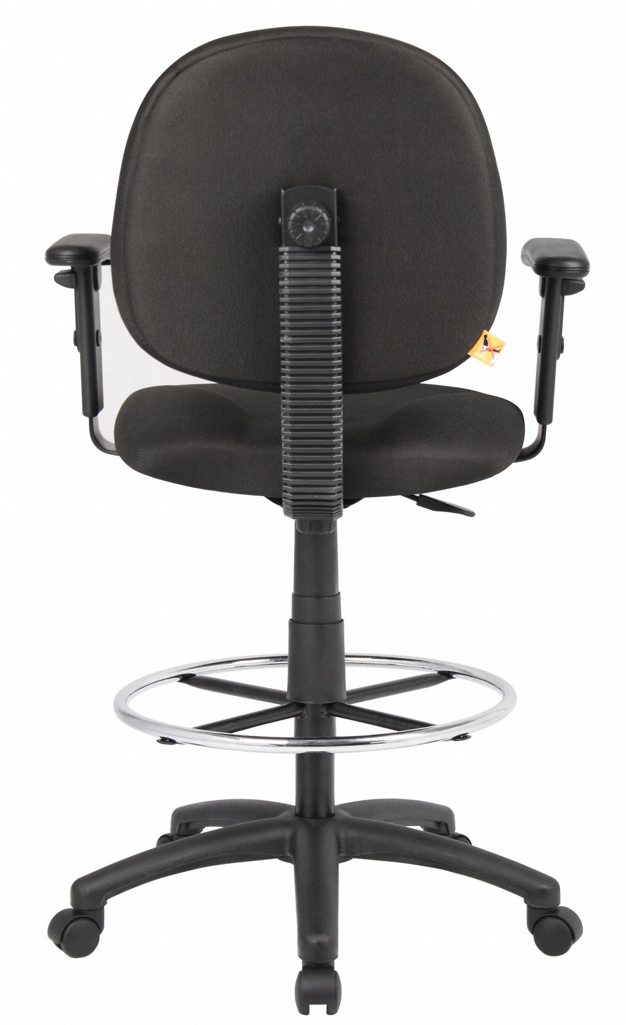 BOSS Drafting Chair, Drafting Chair, Black, Fabric, 27 in to 32 in