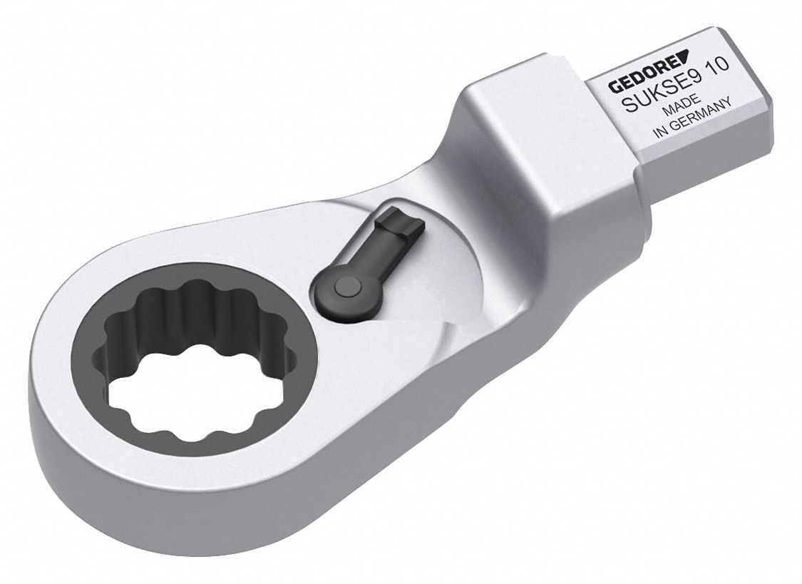 GEDORE 1/2" Reversible Ratchet Wrench Head, 23/4"L with 74 ft.lb. Max