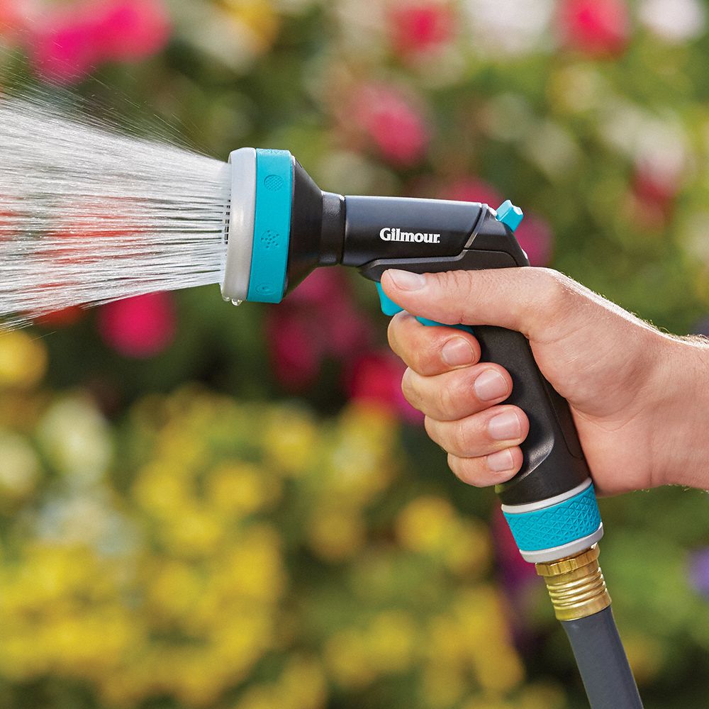 GILMOUR Water Nozzle 100 psi Max. Pressure, Trigger, 3/4 in GHT, Metal