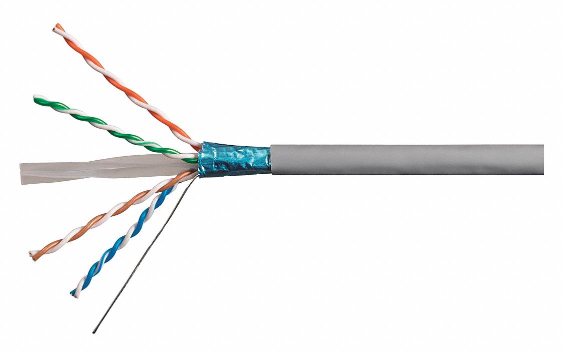 MONOPRICE Data Cable, Gray Jacket Color, Total Number of Conductors