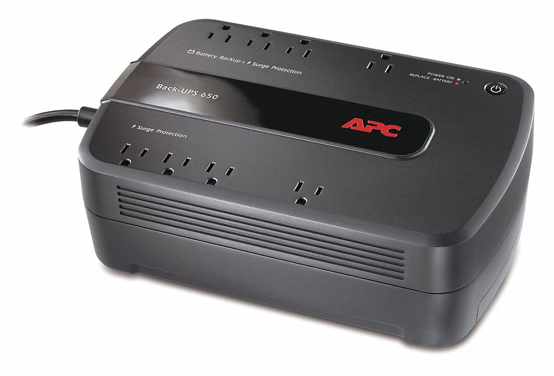 APC BY SCHNEIDER ELECTRIC, Standby, 650 VA Power Rating, UPS System