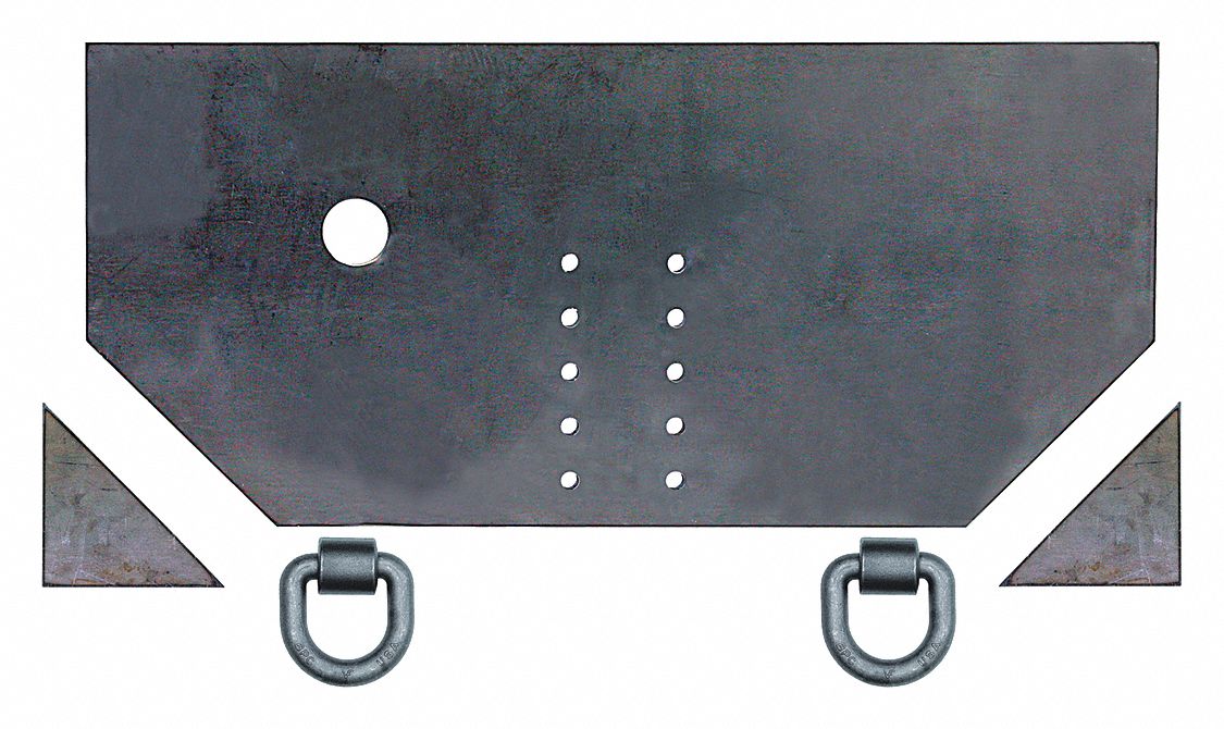 BUYERS PRODUCTS, 34 in Overall Lg, 34 1/2 in Overall Wd, Hitch Plate