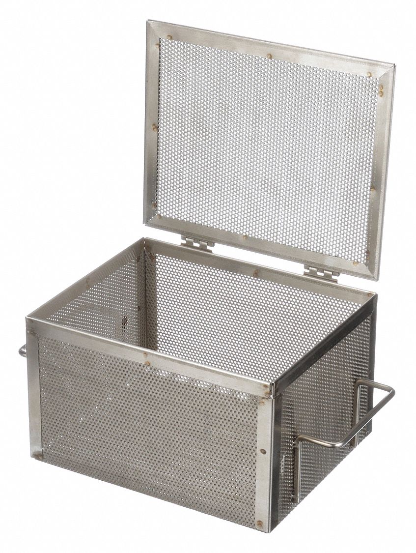 MARLIN STEEL WIRE PRODUCTS Parts Washing Basket Rectangular, 10 37/64