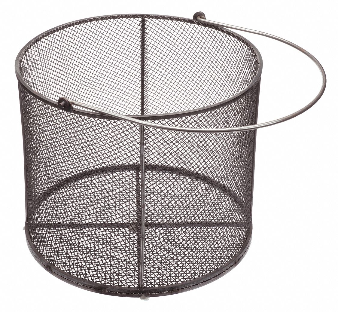 MARLIN STEEL WIRE PRODUCTS Parts Washing Basket, Round, Basket Height
