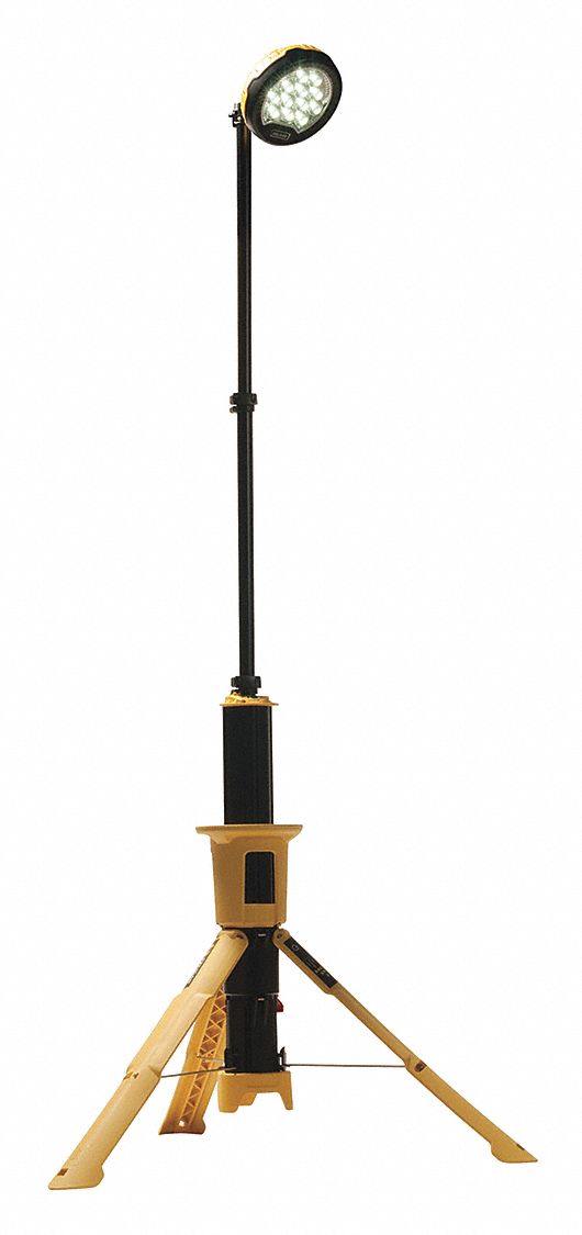 PELICAN Temporary Job Site Light 5,300, 8 hr, Lithium Ion, 3 to 4 hr