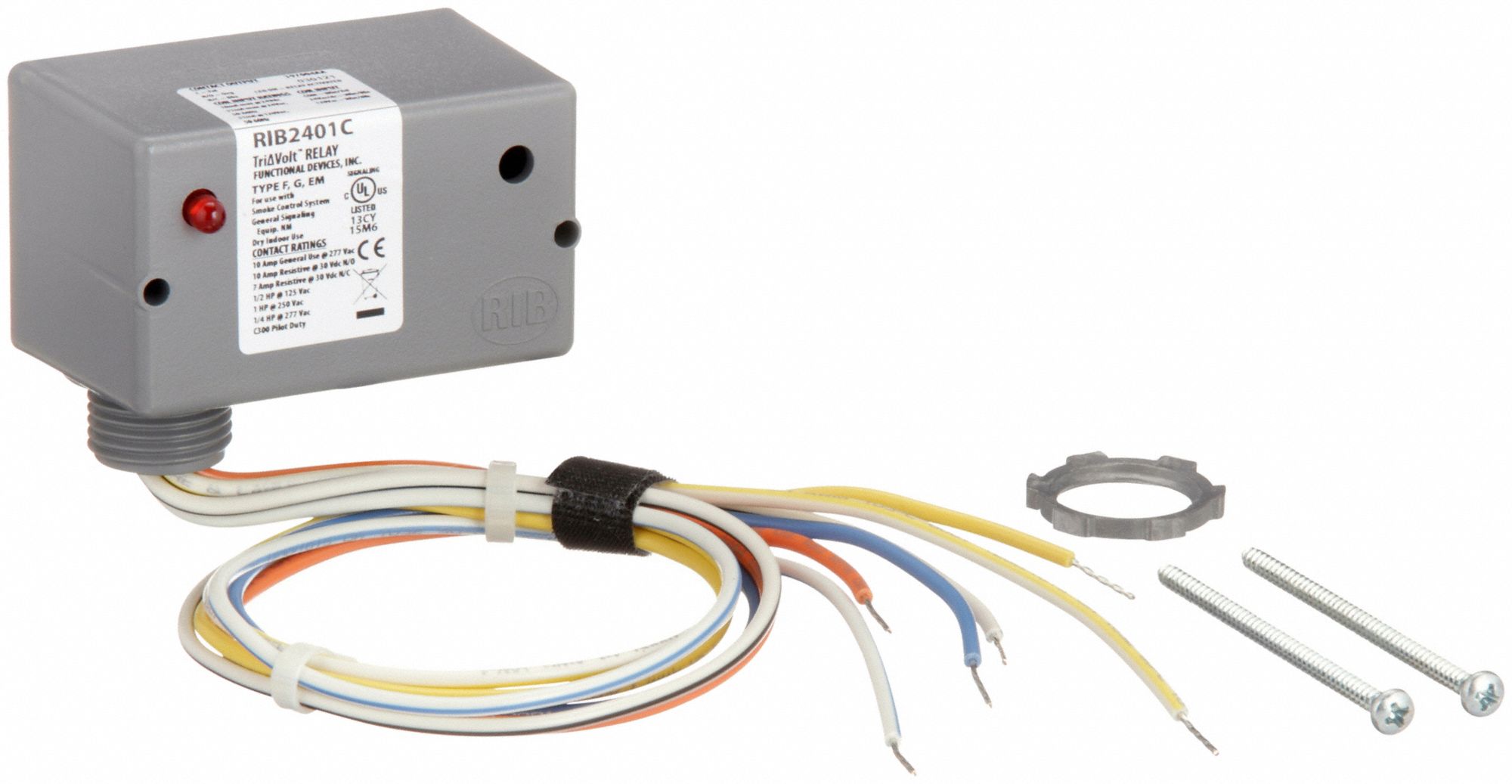 JOHNSON CONTROLS, 10 A Rating, 24V AC/DC or 120V AC, Pre-Wired Relay