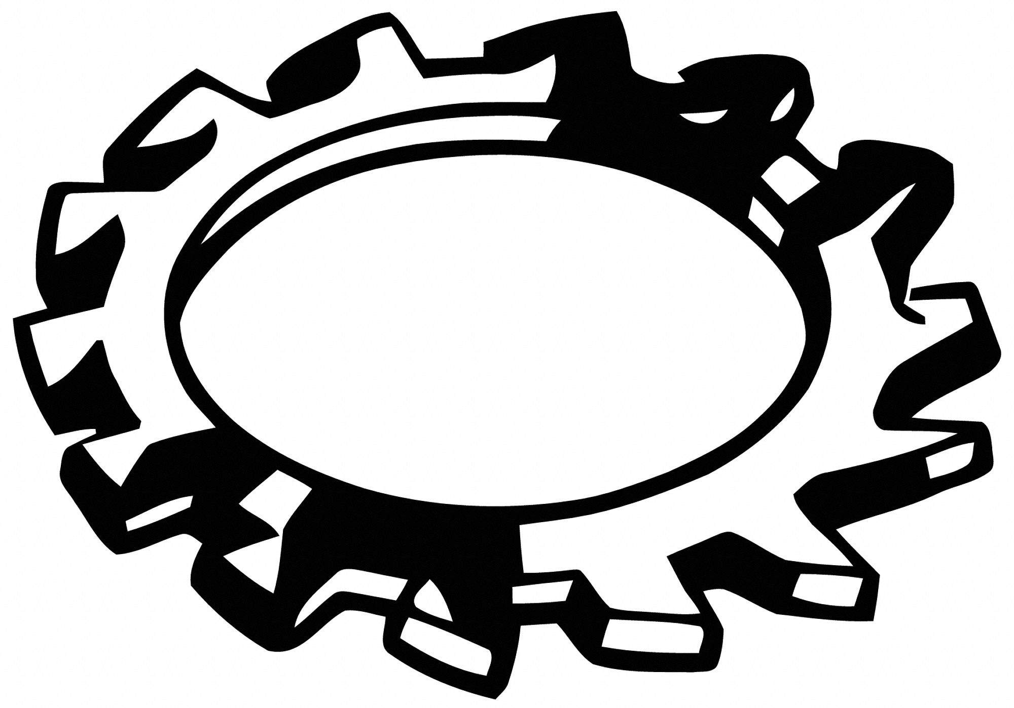 GRAINGER APPROVED Lock Washer External Tooth (Type A), Stainless Steel