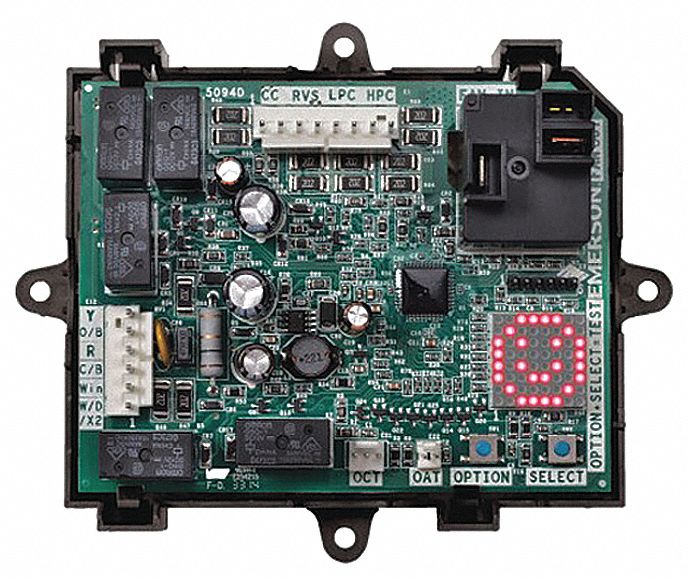 EMERSON Defrost Control Board, 24VAC Voltage, 1 A Amps, 5 NO/1 NC, 2