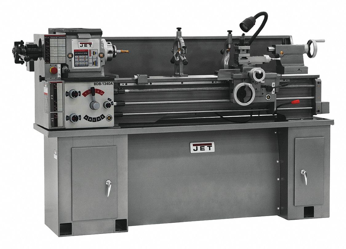 JET Bench Lathe, 230 Voltage, 2 Motor HP, 29" Overall Height, 75.5