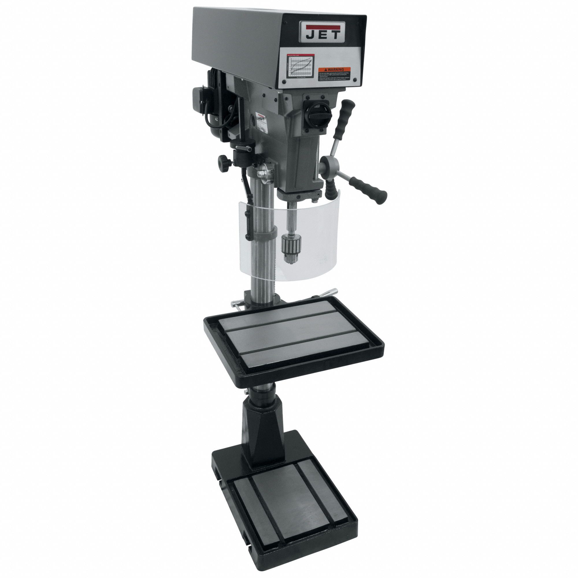 JET 1 hp Motor HP Floor Drill Press, Belt Drive Type, 15 in Swing, 115/