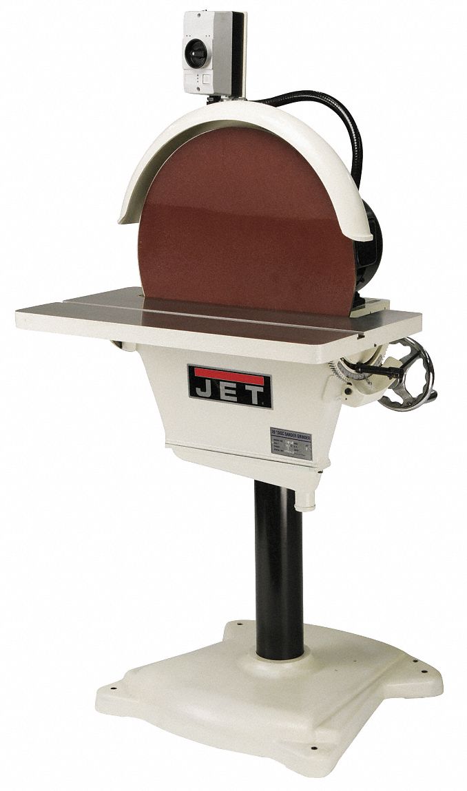 JET Disc Sander 3 hp HP, 20 in Disc Dia. (In.), 1725, Corded 42W967