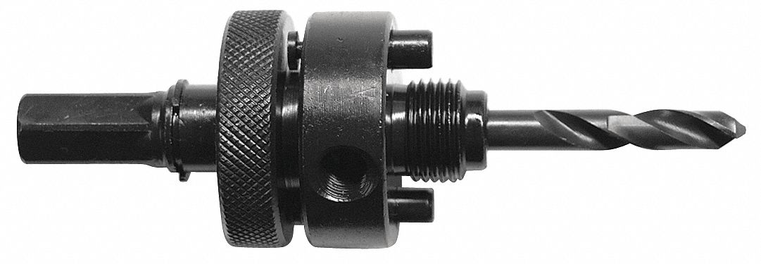 CENTURY DRILL AND TOOL, Hole Saw BArbor,7/16 in. Hex 42ZA5305305