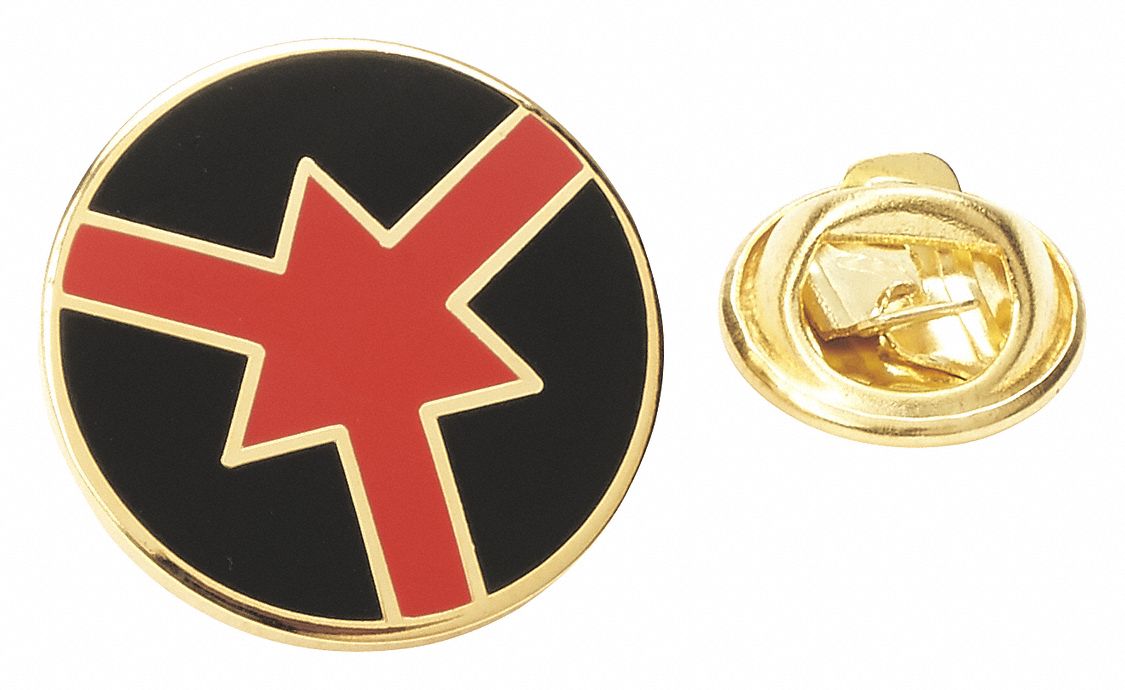 ASP Metal Lapel Pin, Law Enforcement Industry Type, Rank Insignia Patch