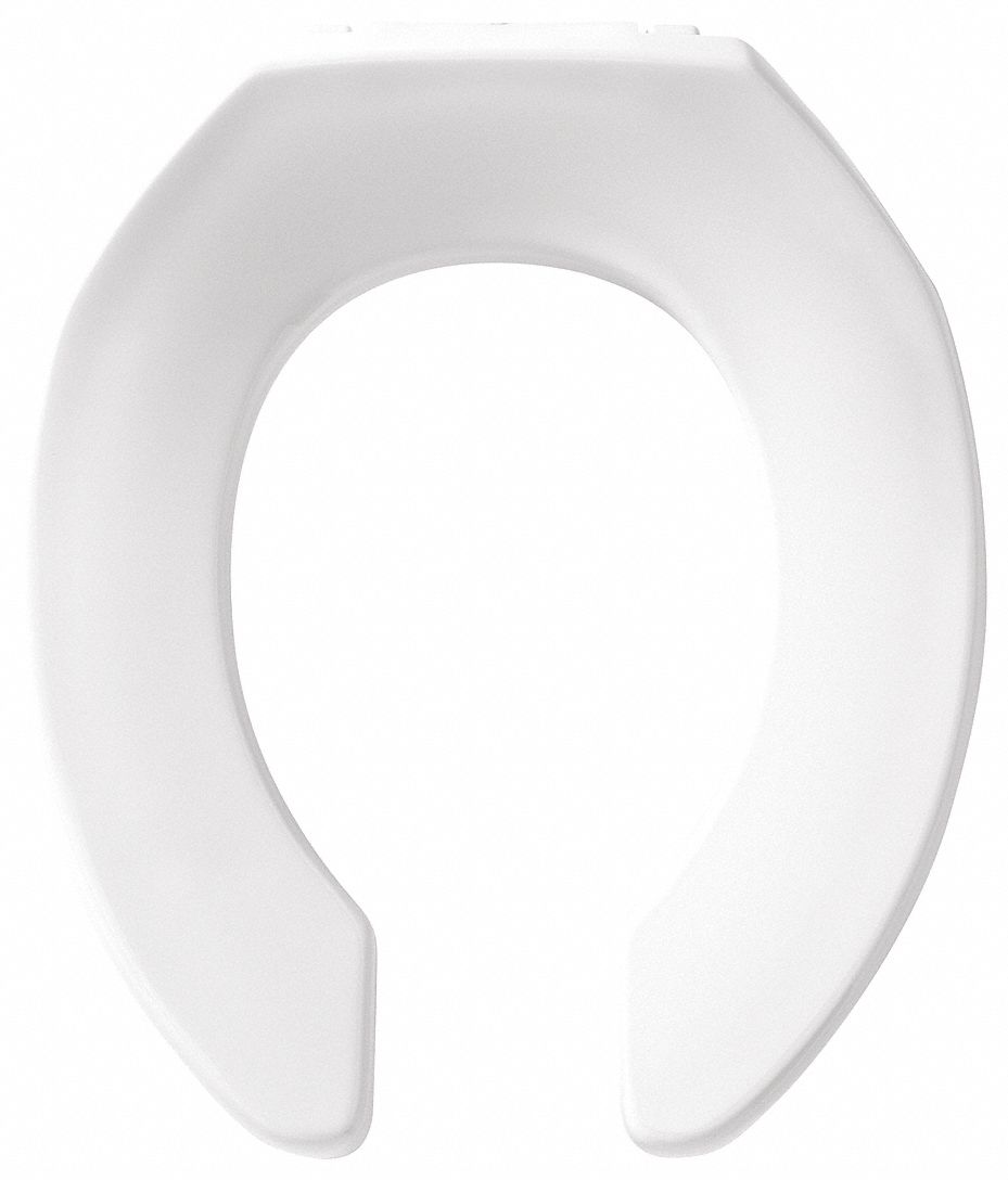BEMIS Round, Lift Toilet Seat Type, Open Front Type, Includes Cover No, White, External Check