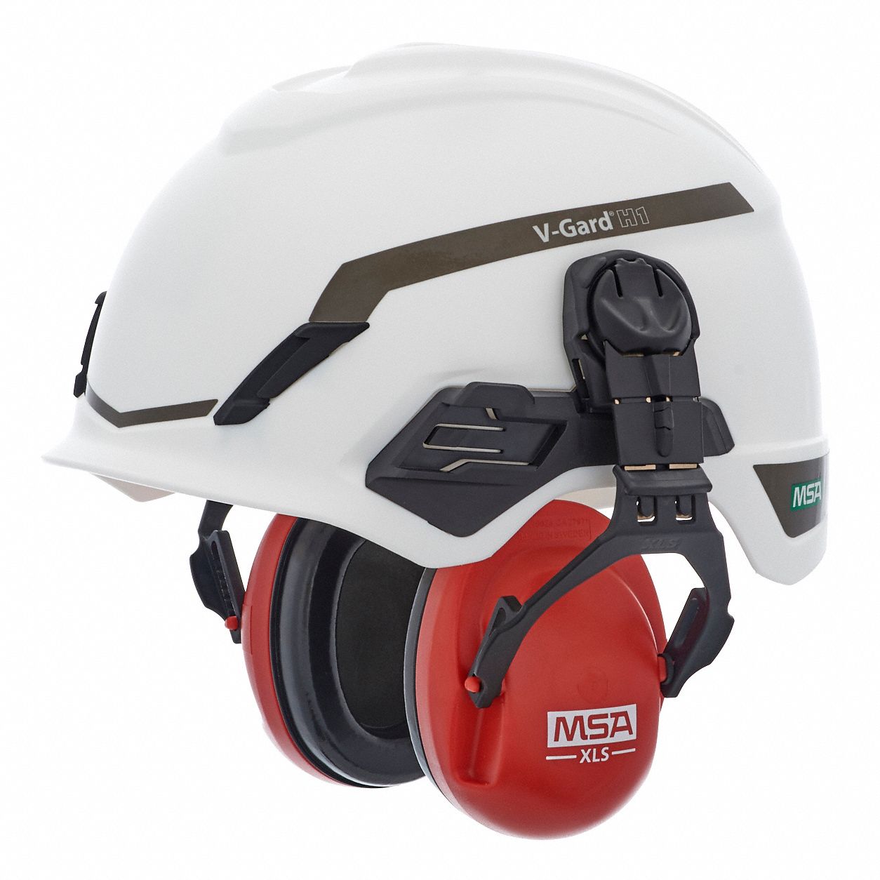 MSA Ear Muffs Hard HatMounted Earmuff, Passive, 23 dB NRR, Dielectric