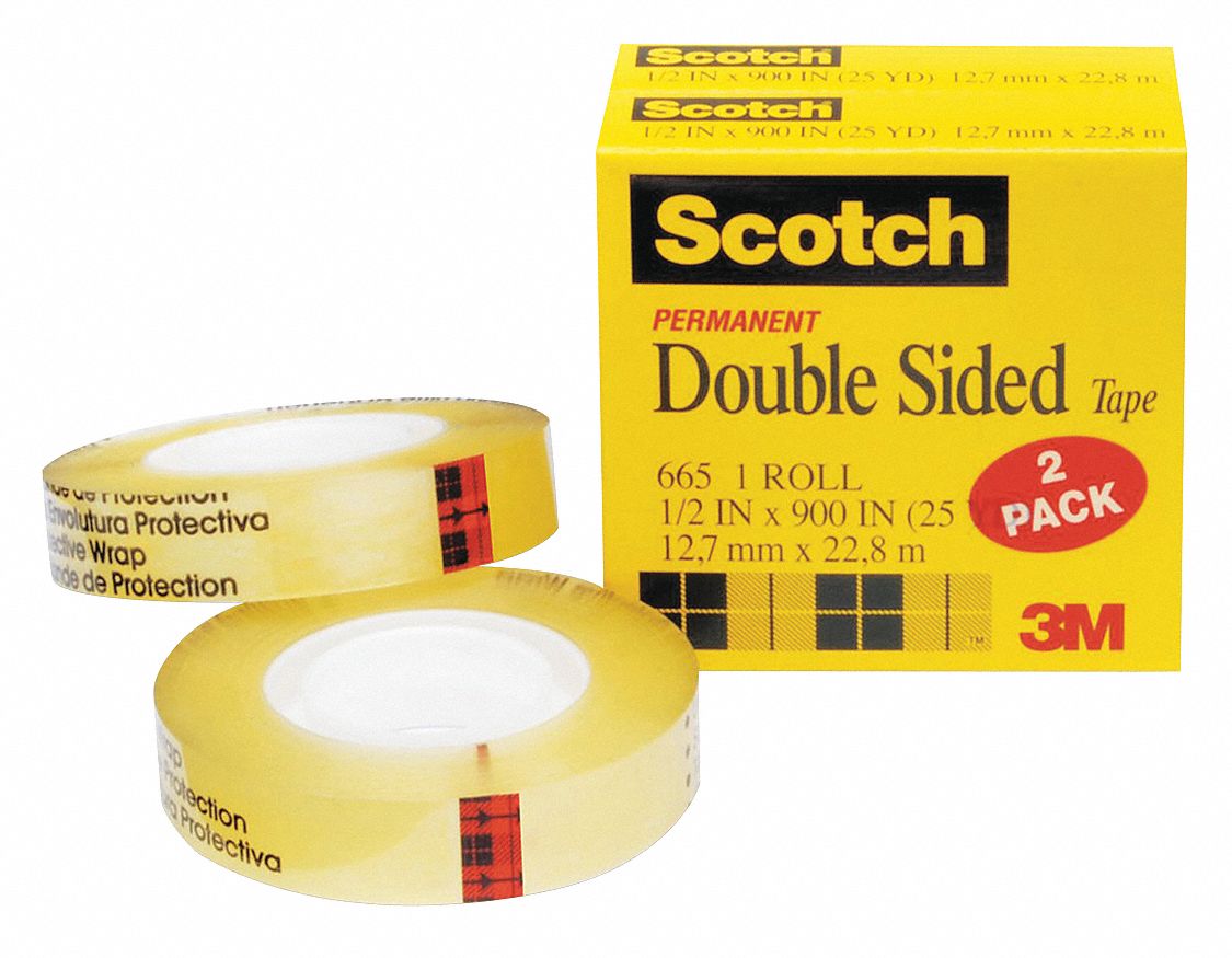 3M™ Scotch™, 665, DoubleSided Office Tape 43GA086652PK Grainger