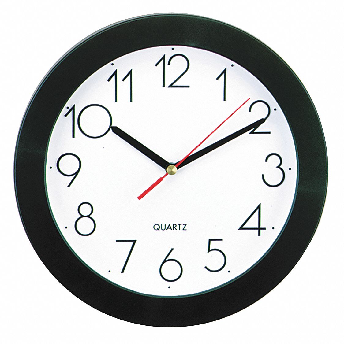 Round Wall Clock,Black,93/4" 43KR95UNV10421 Grainger