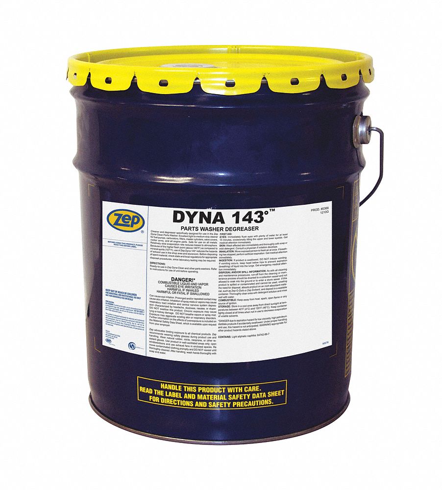 ZEP Parts Washer Solvent, Size 5 gal 43NT10036635 Grainger