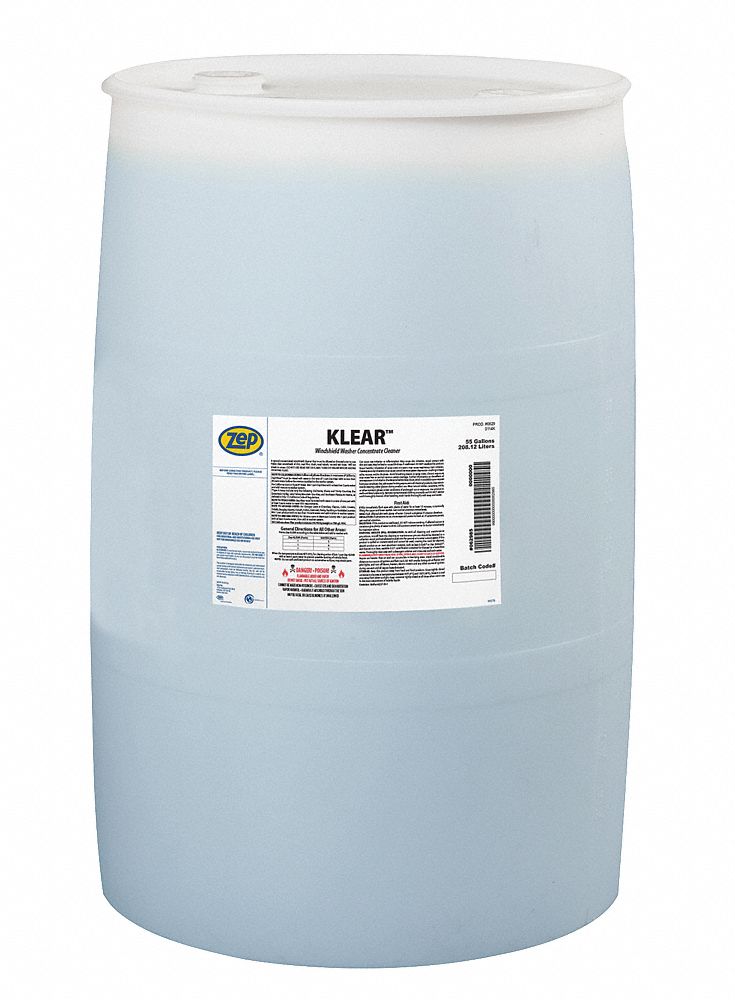 ZEP Windshield Washer, 55 gal, Drum 43NT21062985 Grainger