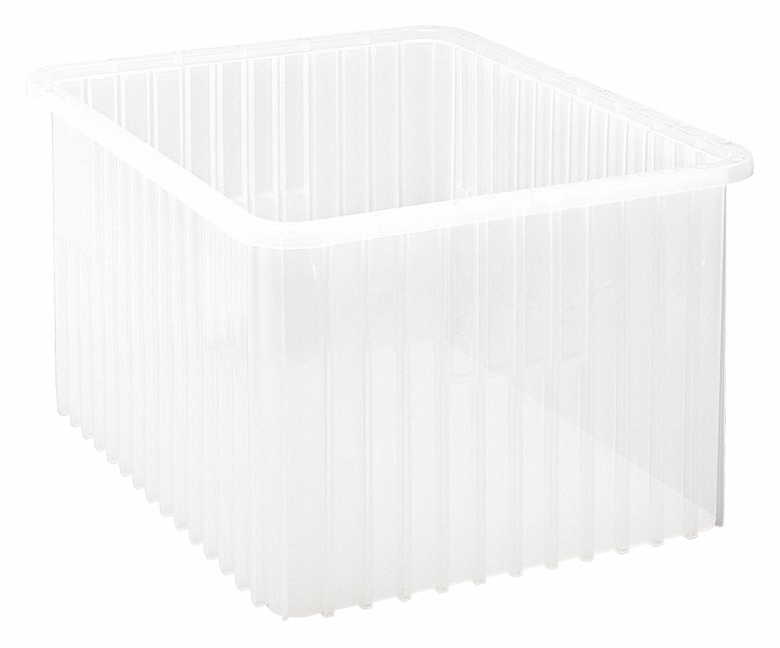 Grid Containers,Clear,221/2x171/2x12 Grainger