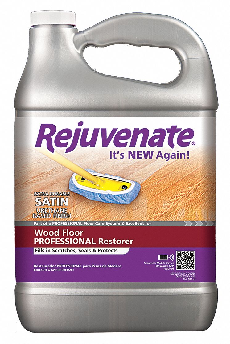 REJUVENATE Floor Restorer, Liquid, 128 oz, Bottle, 128 oz RTU Yield per