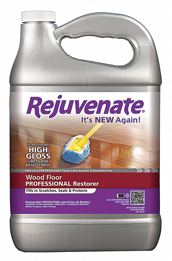 REJUVENATE Floor Restorer, Liquid, 128 oz, Bottle, 128 oz RTU Yield per